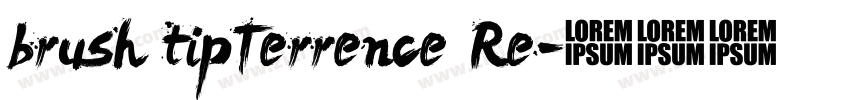 brush tipTerrence Re字体转换